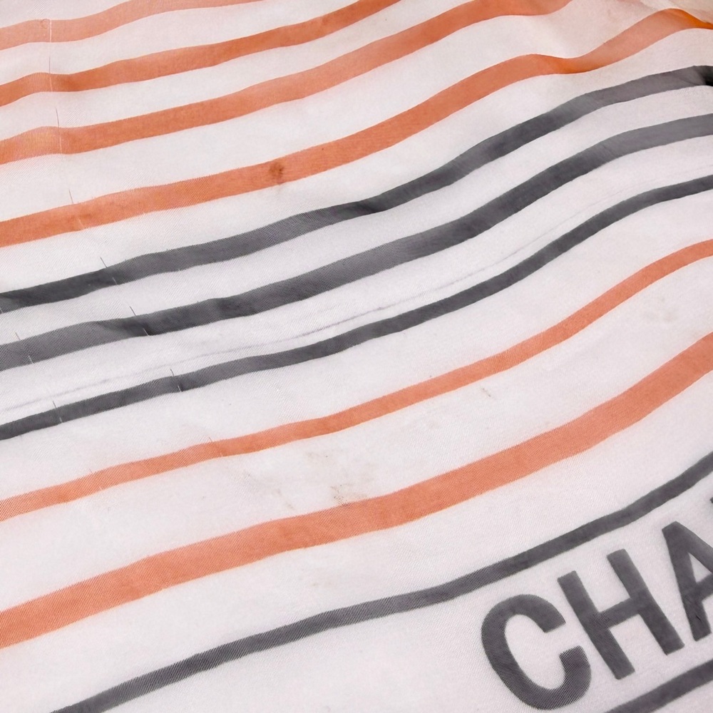 Vintage Chanel 100% Silk Scarf - Picture 7 of 9